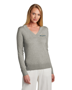 Brooks Brothers Women's Cotton Stretch V-Neck Sweater - BB18401