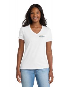 Port & Co Women's Performance Blend V-neck Tee - LPC381V